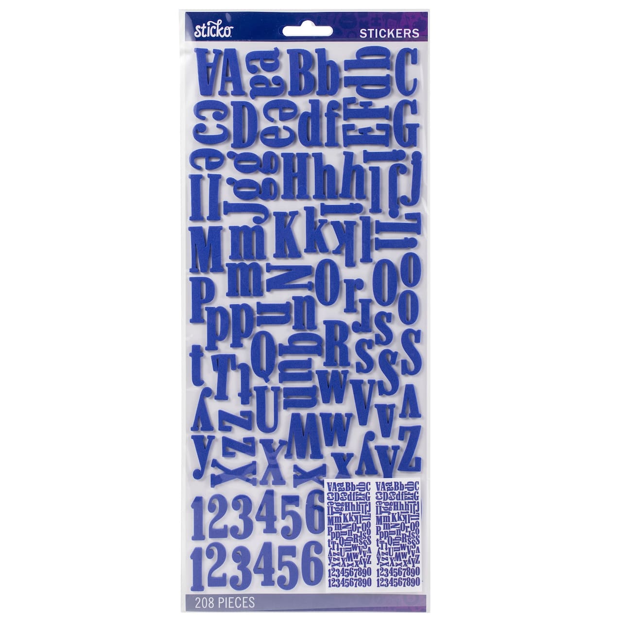 Sticko® Blue Foam Alphabet Sticker Sheets, 2ct.